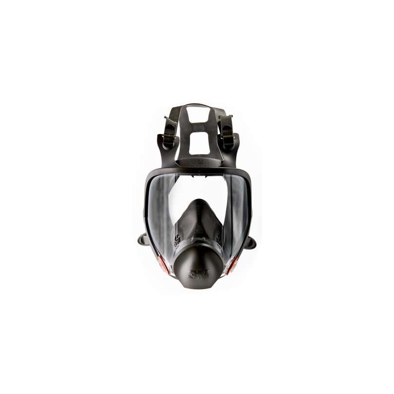Masque a gaz facial respiratoire 6800 en136 + 2 filtres cartouche  protection chimique