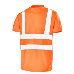 Tee-shirt manches courtes haute visibilité Fluo Base 2