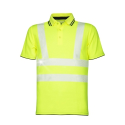 Polo manches courtes haute visibilité en polycoton ARDON Signal