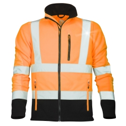 Veste polaire haute visibilité SIGNAL orange fluo et noir