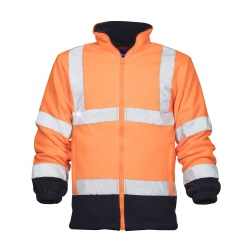 Veste polaire haute visibilité REF402 orange fluo