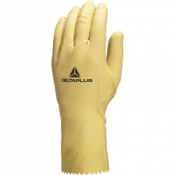 Gants risques chimiques latex ALPHA VE905 Delta Plus (12 paires)