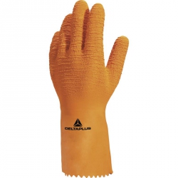 Gants risques chimiques latex support coton Venifish VE990 Delta Plus (12 paires)