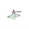 Vanne à bille 1/4 NPT en carbone avec joints PTFE