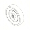 Roue increvable pour chariot XP