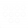 Kit de 10 joints toriques en PTFE pour partie inférieure du cylindre Xtreme