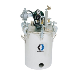 Pot sous pression HVLP en acier inoxydable avec agitateur et régulateur de pression (19 litres)