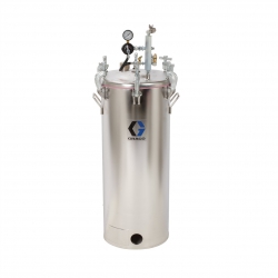 Pot sous pression HVLP en acier inoxydable avec régulateur de pression (55 litres)