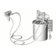 Kit réservoir de rinçage pistolet au solvant 19L