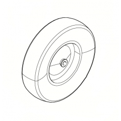 Roue semi-pneumatique pour chariot