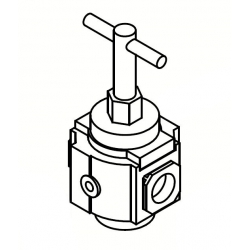 Régulateur d'air avec poignée en T
