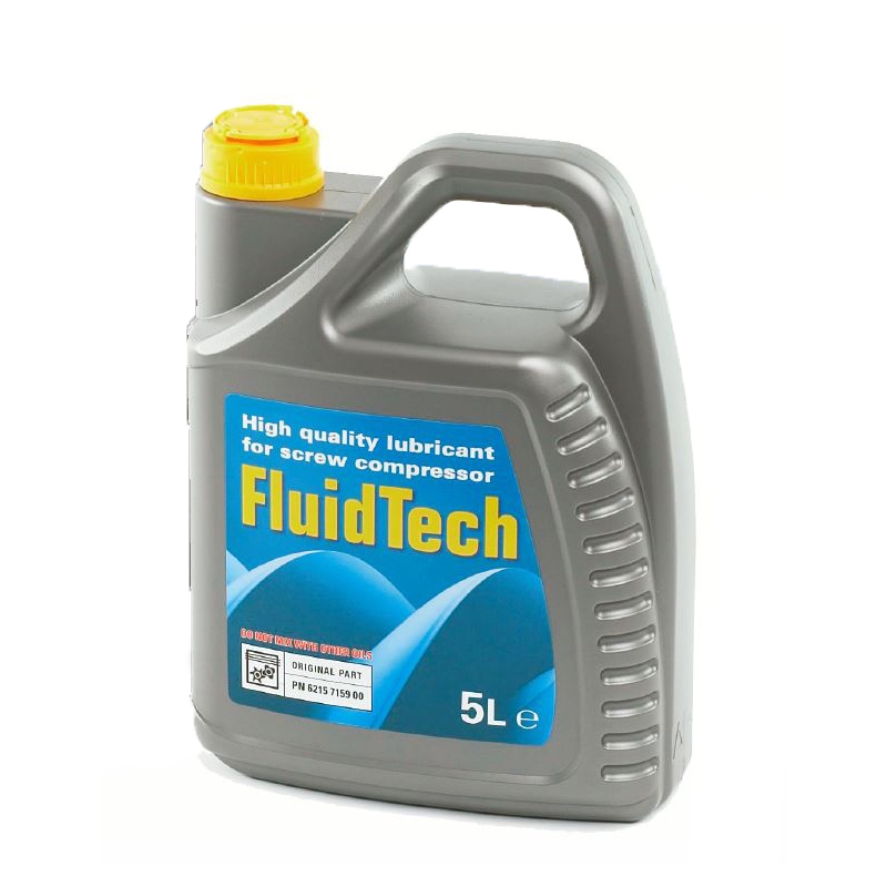 Huile FluidTech pour compresseurs d'air à vis (5 litres) - AFS -  Application Fast Set