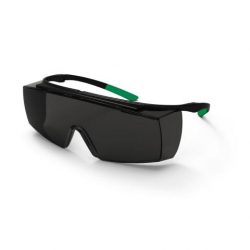 Surlunettes de soudage UVEX Super F OTG noir/vert avec oculaire soudeur 2%