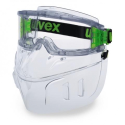 Protège-face UVEX Ultravision FaceGuard gris translucide avec lunettes-masques 9301105