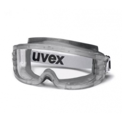 Lunettes-masque UVEX Ultravision gris translucide avec oculaire incolore et bord mousse