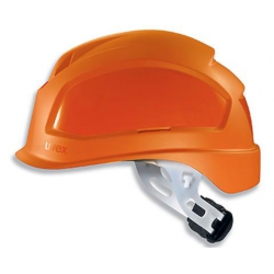 Casque de sécurité UVEX Pheos E-S-WR orange à visière courte et crémaillère