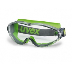 Lunettes-masque UVEX Ultrasonic anthracite/lime avec oculaire incolore