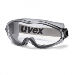 Lunettes-masque UVEX Ultrasonic noir/gris avec oculaire incolore