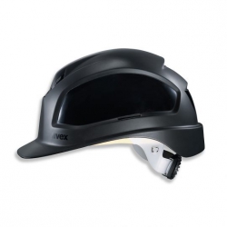 Casque de sécurité UVEX Pheos B-WR noir à visière longue et crémaillère