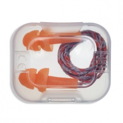 Bouchons d'oreilles réutilisables UVEX Whisper avec cordon et boîtier plastique (50 paires)