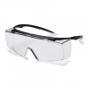 Surlunettes UVEX Super F OTG noir/nlanc avec ocualire incolore