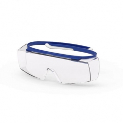 Surlunettes UVEX Super OTG bleu marine avec oculaire incolore