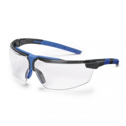 Lunettes à branches UVEX i-3 anthracite/bleu avec oculaire incolore