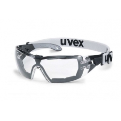 Lunettes à branches UVEX Pheos Guard noir/gris avec oculaire incolore