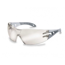 Lunettes à branches UVEX Pheos gris clair/gris avec oculaire miroité argent