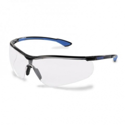 Lunettes à branches UVEX Sportstyle noir/bleu avec oculaire incolore