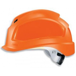 Casque de sécurité UVEX Pheos B-S-WR orange à visière courte et crémaillère