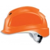 Casque de sécurité UVEX Pheos B-S-WR orange à visière courte et crémaillère