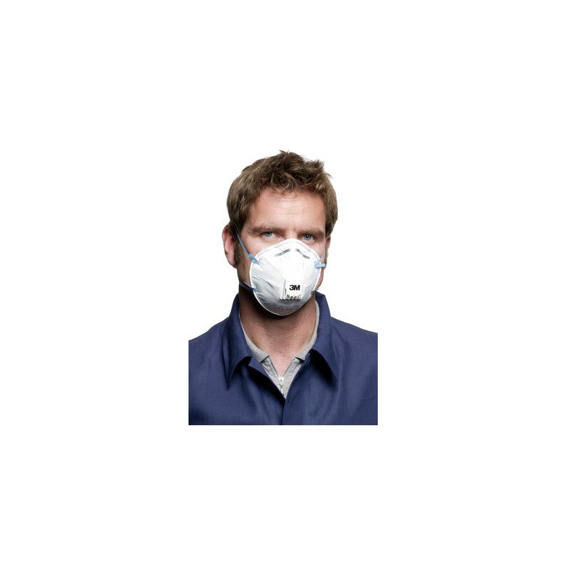 10 masques antipoussière coque 3M 8822 FFP2 NR D avec soupape