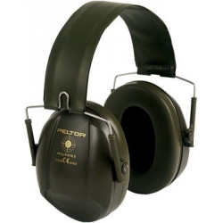 Casque anti-bruit Vert militaire - Serre-tête pliable