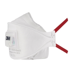 Masque antipoussière pliable 3M Aura Gen3 FFP3 NR D avec soupape (x10)