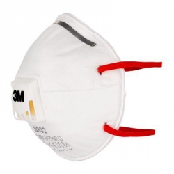 Masque antipoussière coque FFP3 NR D avec soupape (x10)