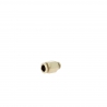 Raccord laiton nickelé droit fileté cylindrique 8 - 1/8
