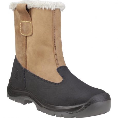 Bottes de sécurité en cuir de vachette enduit PU TAKU Delta Plus S3 SRC CI