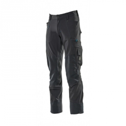 Pantalon de travail MASCOT stretch Cordura et poches genouillères bleu marine