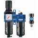 Ensemble de filtration d'air G 3/8 : Filtre régulateur lubrificateur 2 blocs avec manomètre et fixation équipé d'un raccord rapide de sécurité prevoS1 ESI 07, G 3/8, 1 250 l/min à 7 bar