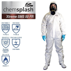 25 combinaisons Chemsplash Xtreme SMS 50 FR, type 5/6, couleur blanche