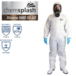 25 combinaisons Chemsplash 2503 Xtreme SMS 50 AS, type 5/6, couleur blanche