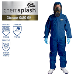 25 combinaisons Chemsplash 2544 Xtreme50, Type 5/6, couleur bleu navy, taille S
