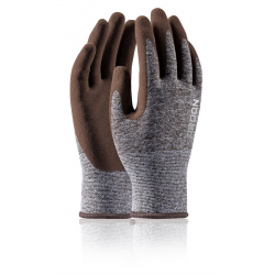 Gants enduits manutention générale Ardon Nature Touch marron taille 7 (12 paires)