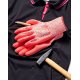 Gants enduits manutention générale Ardon Nature Touch rose taille 7 (12 paires)