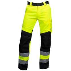 Pantalon de travail Ardon Signal rétroréfléchissant jaune et noir en taille 2XL