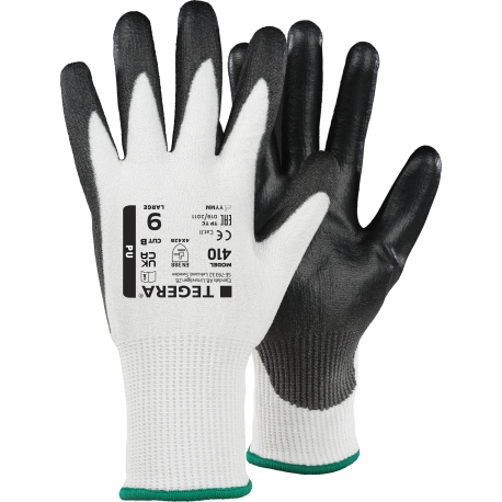 Gants à usage général et anti-coupure B en fibre de HPPE TEGERA 410 (12 paires)