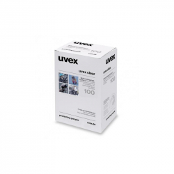 Boîte de 100 lingettes nettoyantes UVEX en papier humidifié