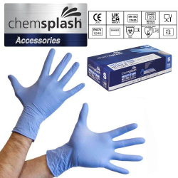 Gants risques chimiques (x100) premium confort nitrile Chemsplash 4010