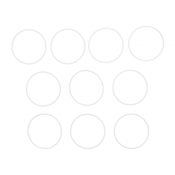 Kit de 10 joints toriques fins en PTFE pour bas de pompe (220 et 290cc)